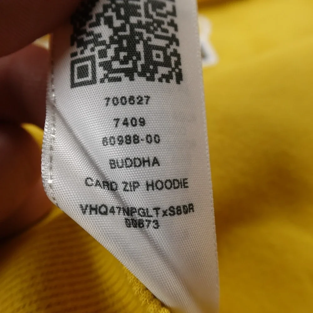 NEW True Religion Hoodie Mens L Yellow Buddha Full Zip Sweatshirt Sweater Jacket